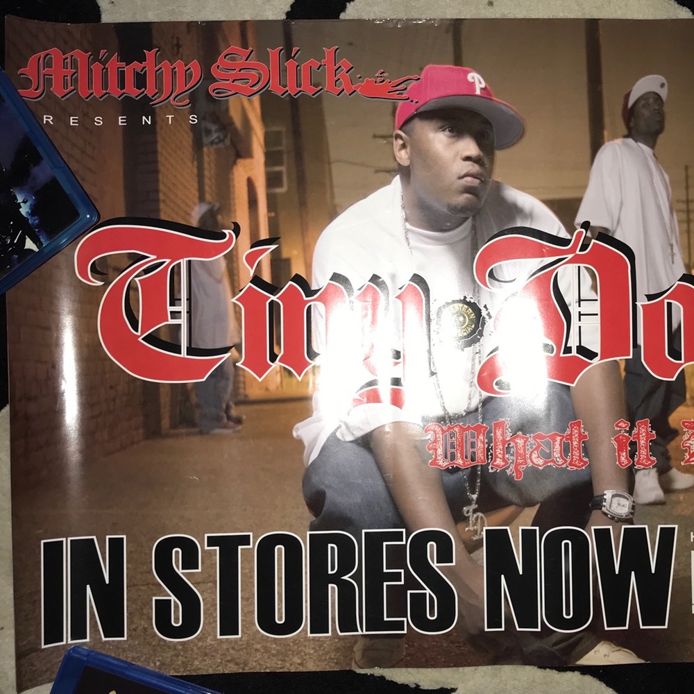 Tiny doo Mitchy slick poster.   Has shop wear and tears